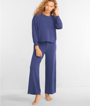 Polo Club Terry Wide Leg Pants Set: undefined
