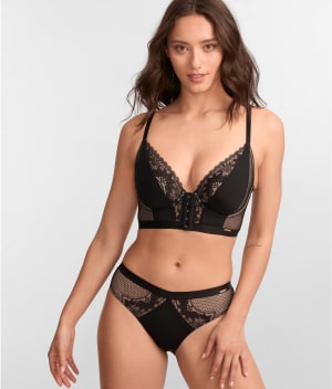 India Gatsby Lace V-Brief: undefined