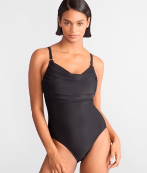 Mykonos Cowl Neck Control Underwire One-Piece: undefined