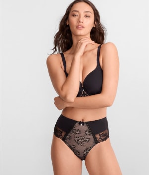 Sofia Embroidered High-Waist Brief: undefined