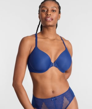 Low-Key Lace Front-Close Bra: undefined