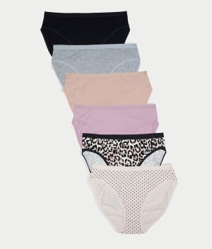Cotton High-Leg Brief 6-Pack: undefined