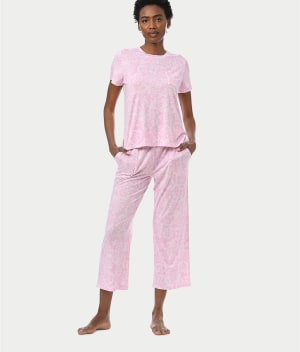 Knit Capri Pajama Set: undefined