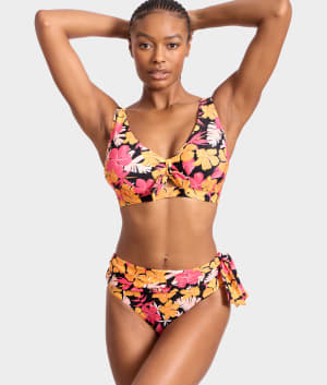 Tie Front Bikini Top: undefined