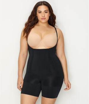Plus Size OnCore Firm Control Open-Bust Bodysuit: undefined