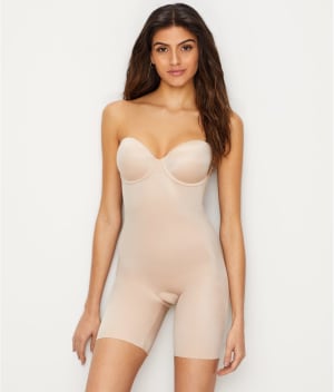 Suit Your Fancy Medium Control Strapless Bodysuit: undefined