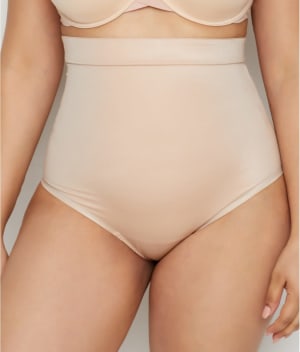 Plus Size Suit Your Fancy High-Waist Shaping Thong: undefined