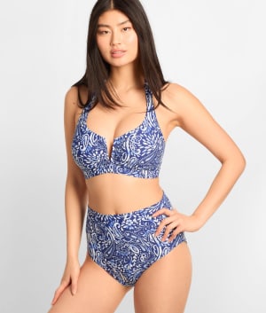 Printed Vienna V-Wire Bikini Top: undefined