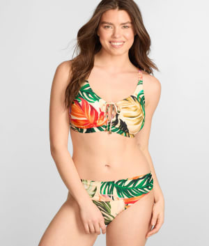 Printed Kauai Underwire Bralette Bikini Top: undefined