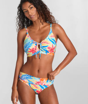Printed Kauai Underwire Bralette Bikini Top: undefined