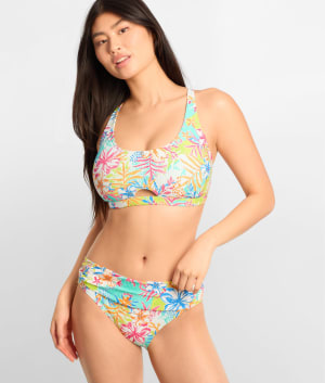 Printed Brandi Bralette Bikini Top: undefined