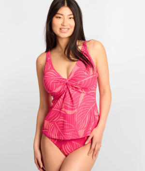 Printed Forever Underwire Tankini Top: undefined