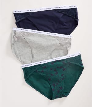 Cotton & Lace Bikini 3-Pack: undefined