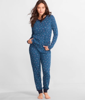 Thermal Knit Pajama Set: undefined