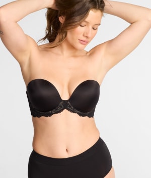 Self-Assured Push-Up Strapless Bra: undefined
