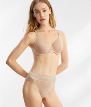 No Pinching. No Problems. Cotton Hi-Cut Brief: undefined