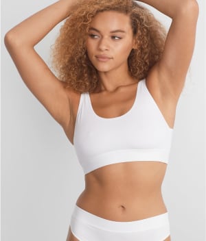 Beauty Cotton Scoop Bralette: undefined
